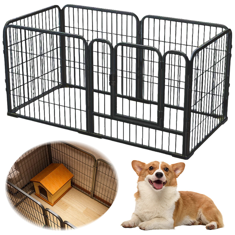 6-Panel Heavy-Duty Foldable Pet Playpen