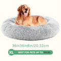 20/24 in Washable Round Plush Pet Bed - 24''x24''