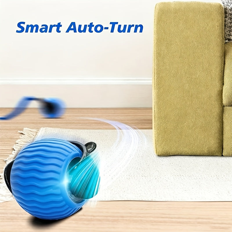 Automatic Rolling Cat Ball Toy with Tail