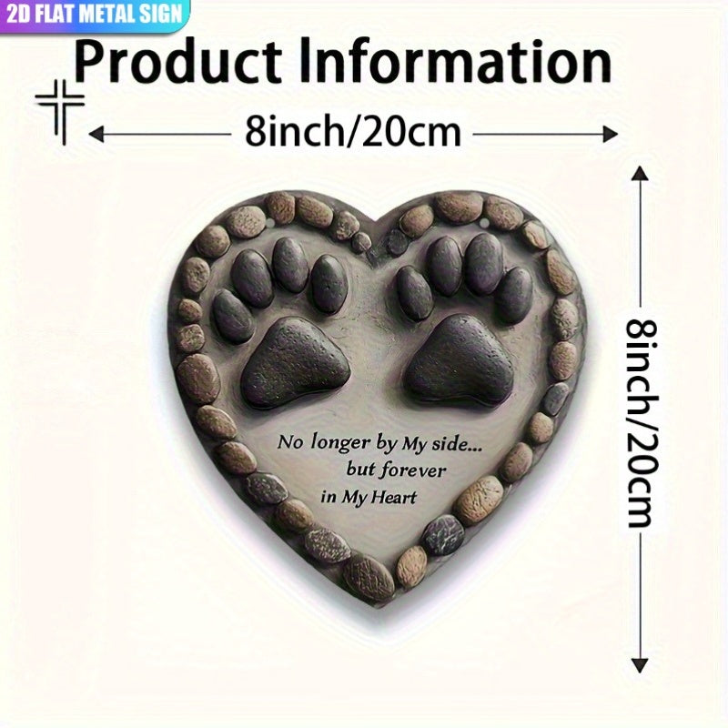 "Always in My Heart" Pet Memorial Plaque