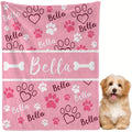 Personalized Dog Name & Number Blanket - 01, 30x40in