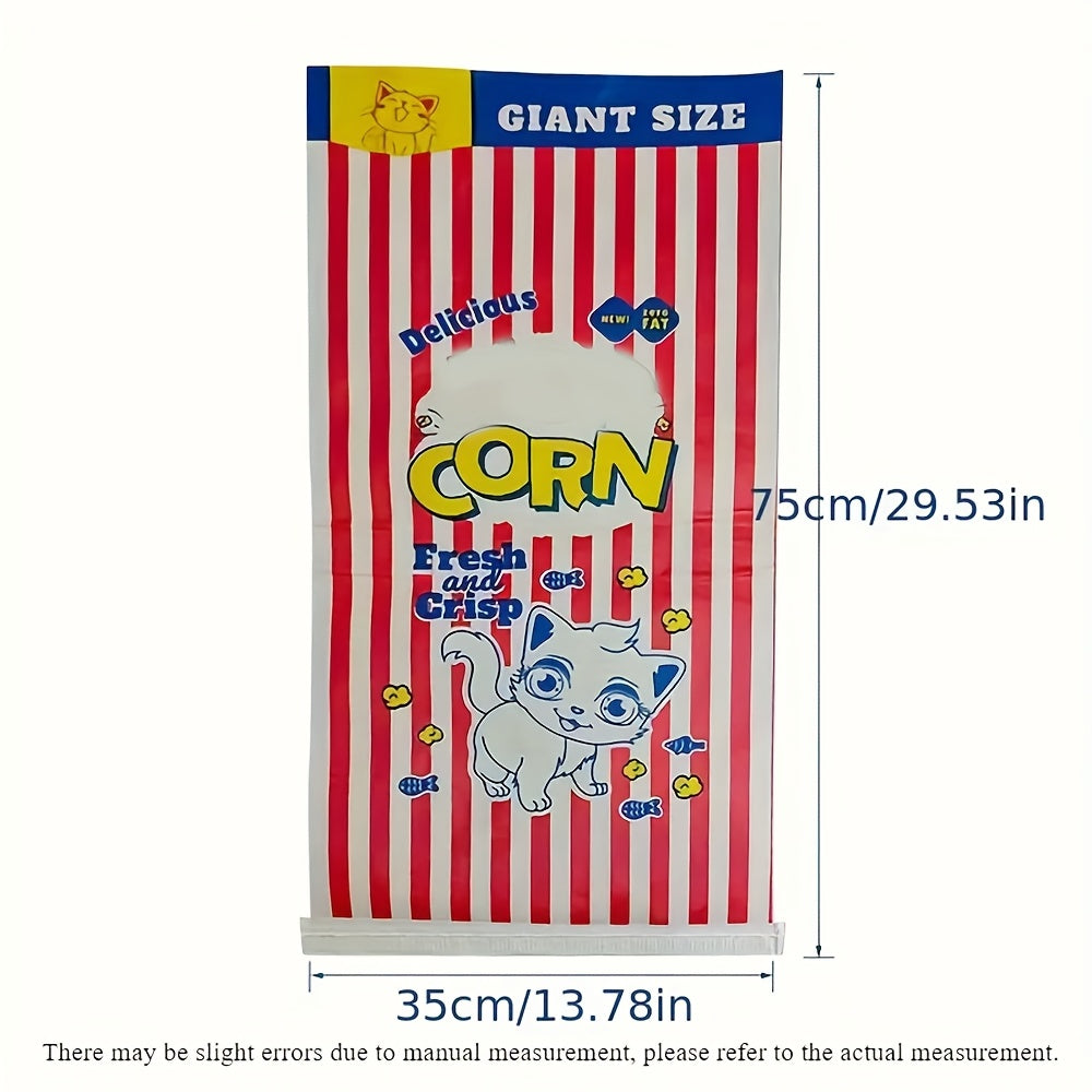 Cartoon Popcorn Bag Cat Toy