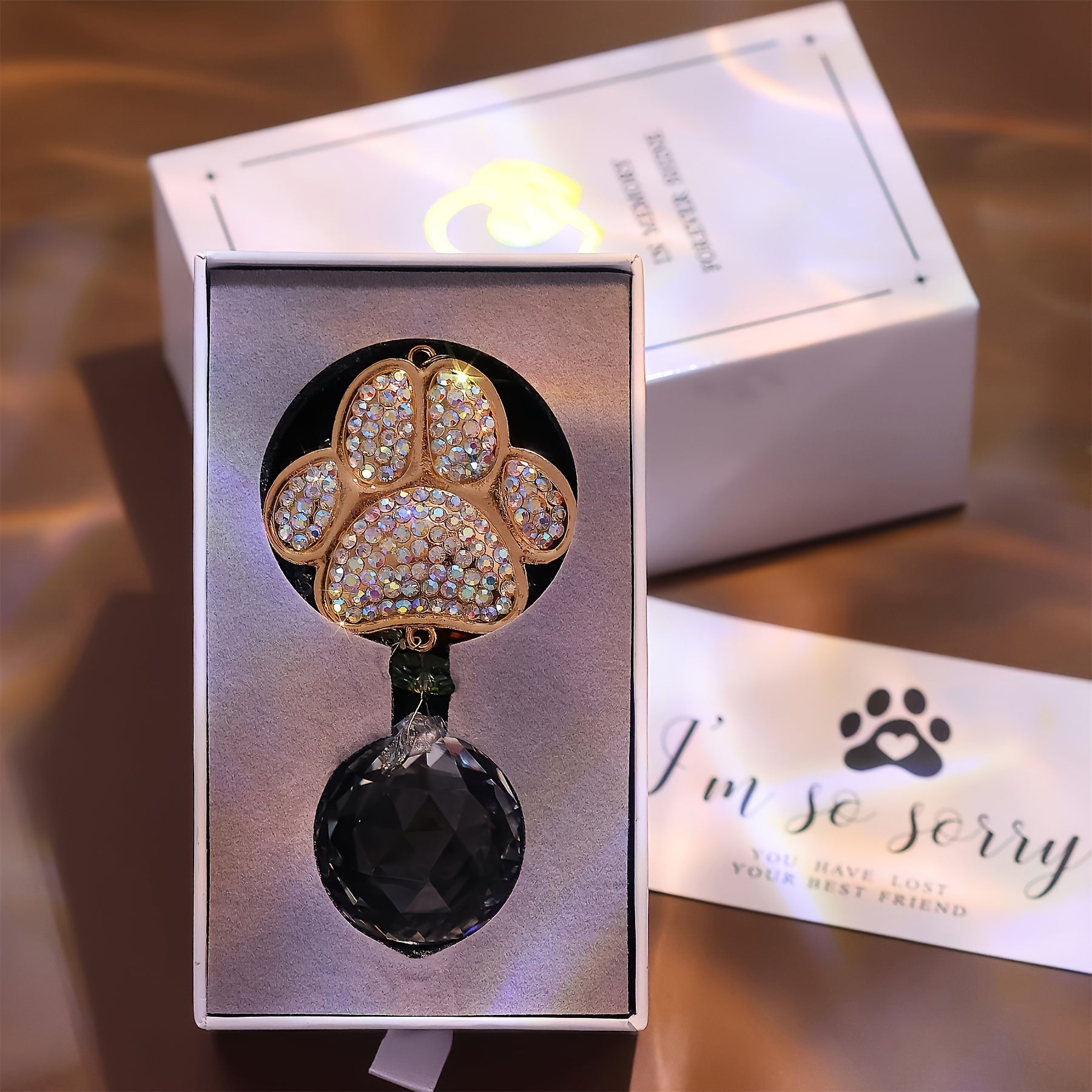 Pet Memorial Crystal Rainbow Suncatcher