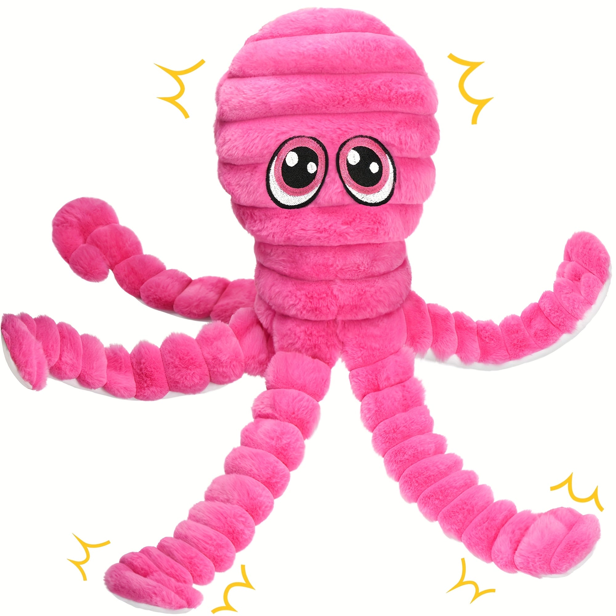 Squeaky Octopus Plush Dog Toy
