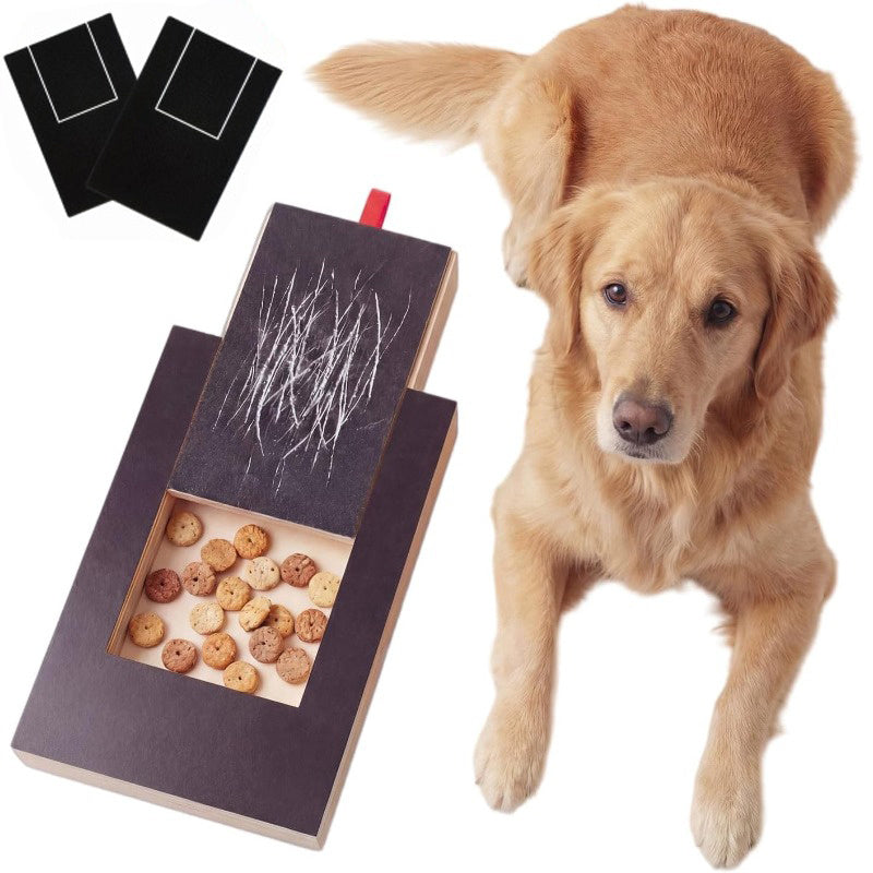 Dog Nail Scratch Board with Treat Box and Sandpaper - Replacement paper, 3 pcs