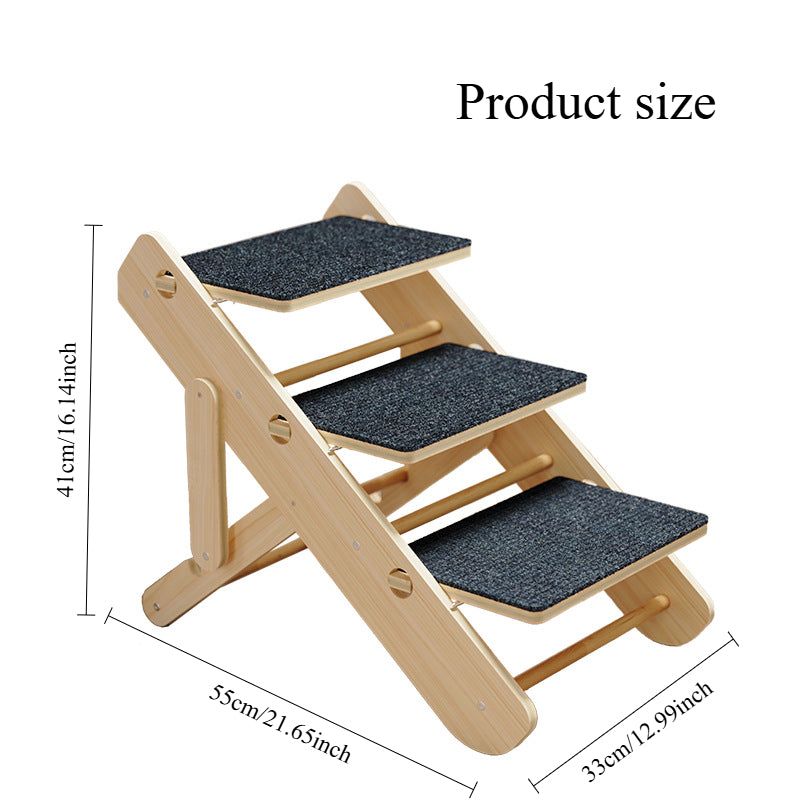 Foldable Adjustable Pet Ramp and Steps