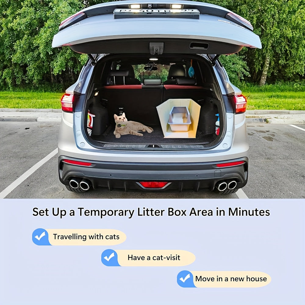 Foldable Cat Litter Box Splash Guard