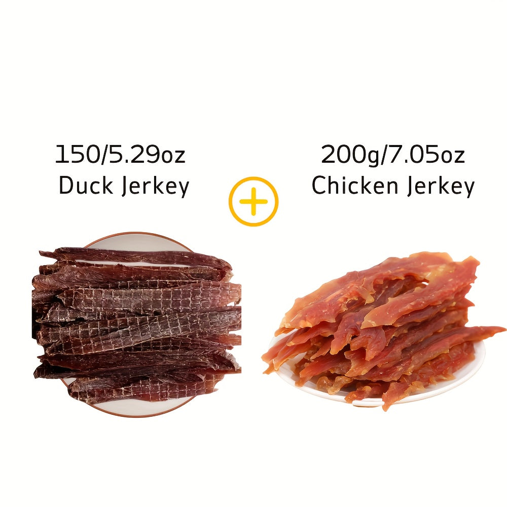 400 g Mixed Chicken & Duck Dog Training Treats - 7.05oz+7.05oz/200g+200g, Chicken Jersey + Duck Milk Jersey