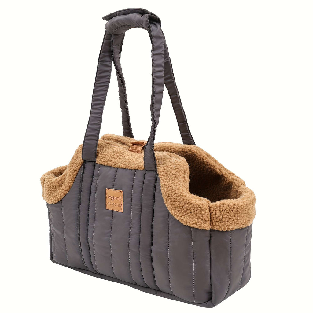 Winter Pet Carrier Handbag - Beige Color