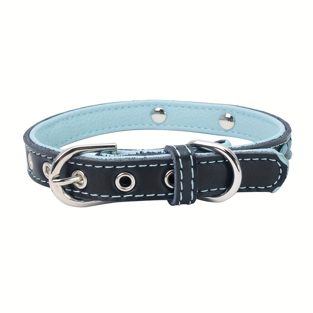 Personalized Reflective Dog Collar and Leash Set - Red, L