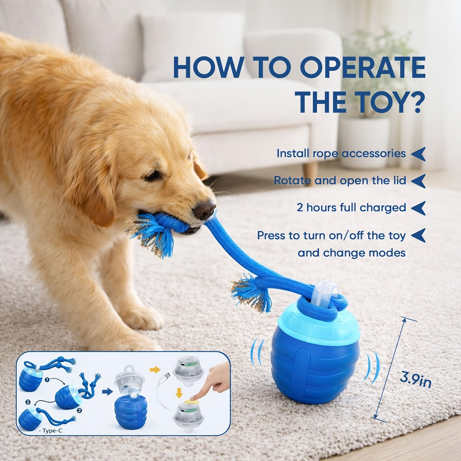 Smart Interactive Dog Exercise Ball - Smart Ball JY661