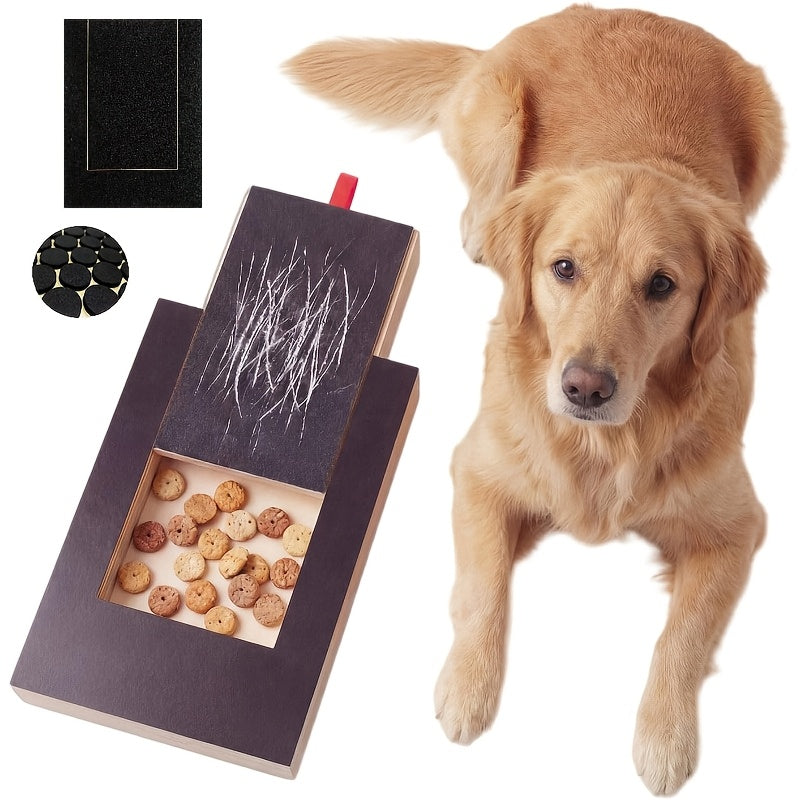 Dog Nail Scratch Board with Treat Box and Sandpaper
