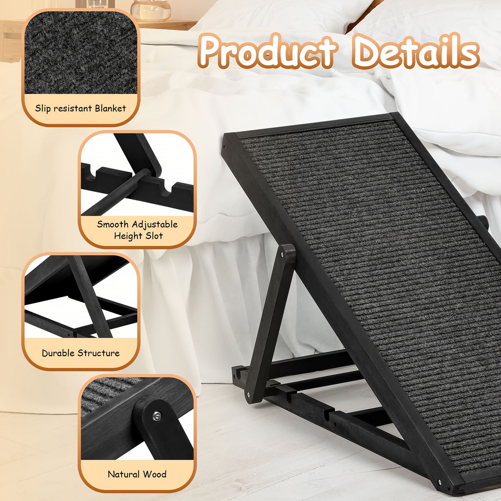 Adjustable Folding Pet Ramp, 200 lb Capacity
