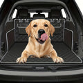 Non-Slip Dog Cargo Liner with Bumper Protector - M(Black with black edges)