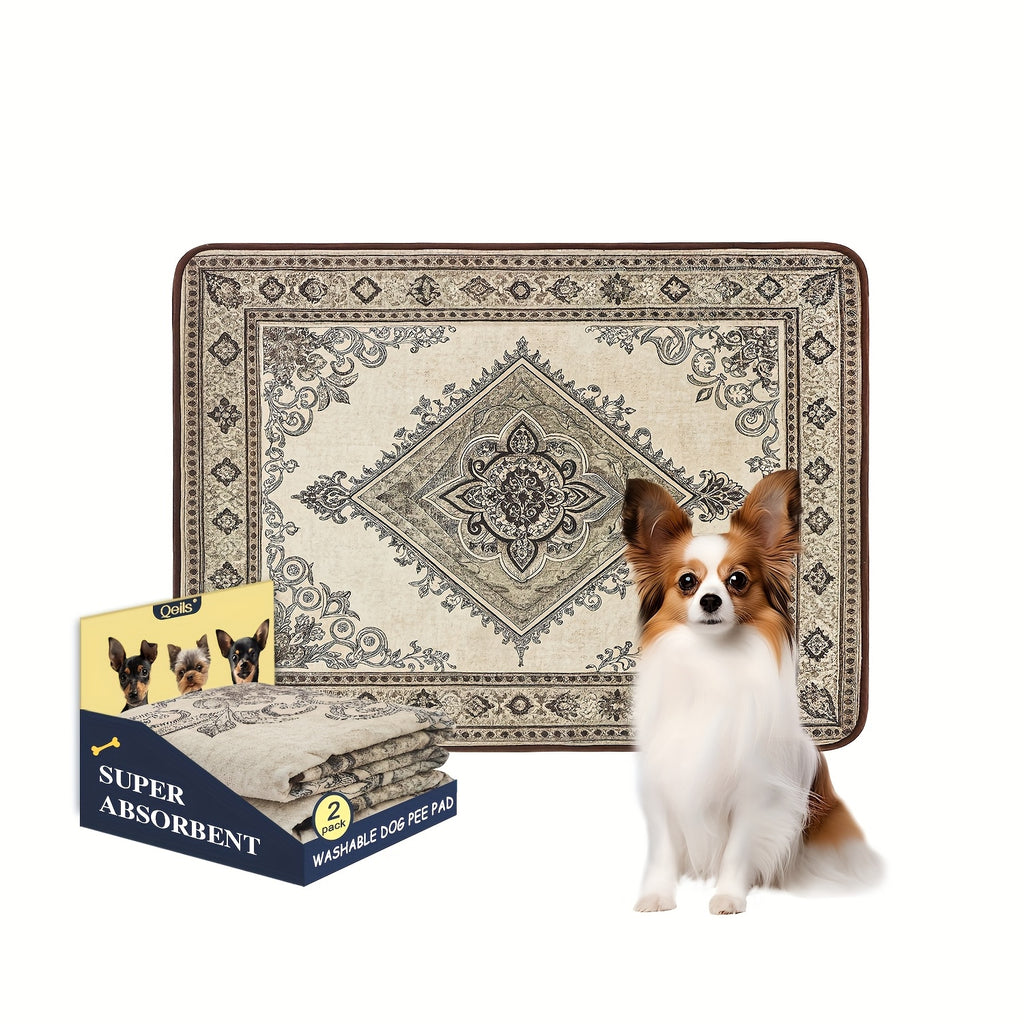 Washable Reusable Dog Training Pads - Persiandiamond, 36*36 inch-2 pack