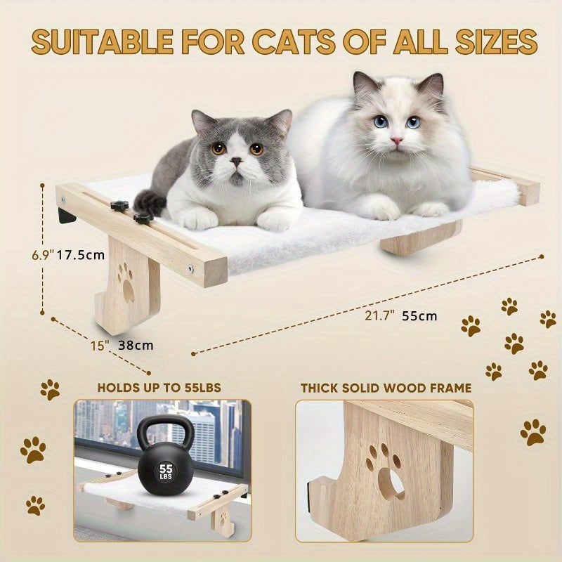 Adjustable Cat Window Perch Hammock