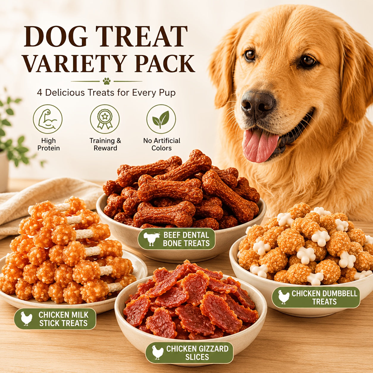 Chicken Dumbbell Dog Training Treats - 100g*2