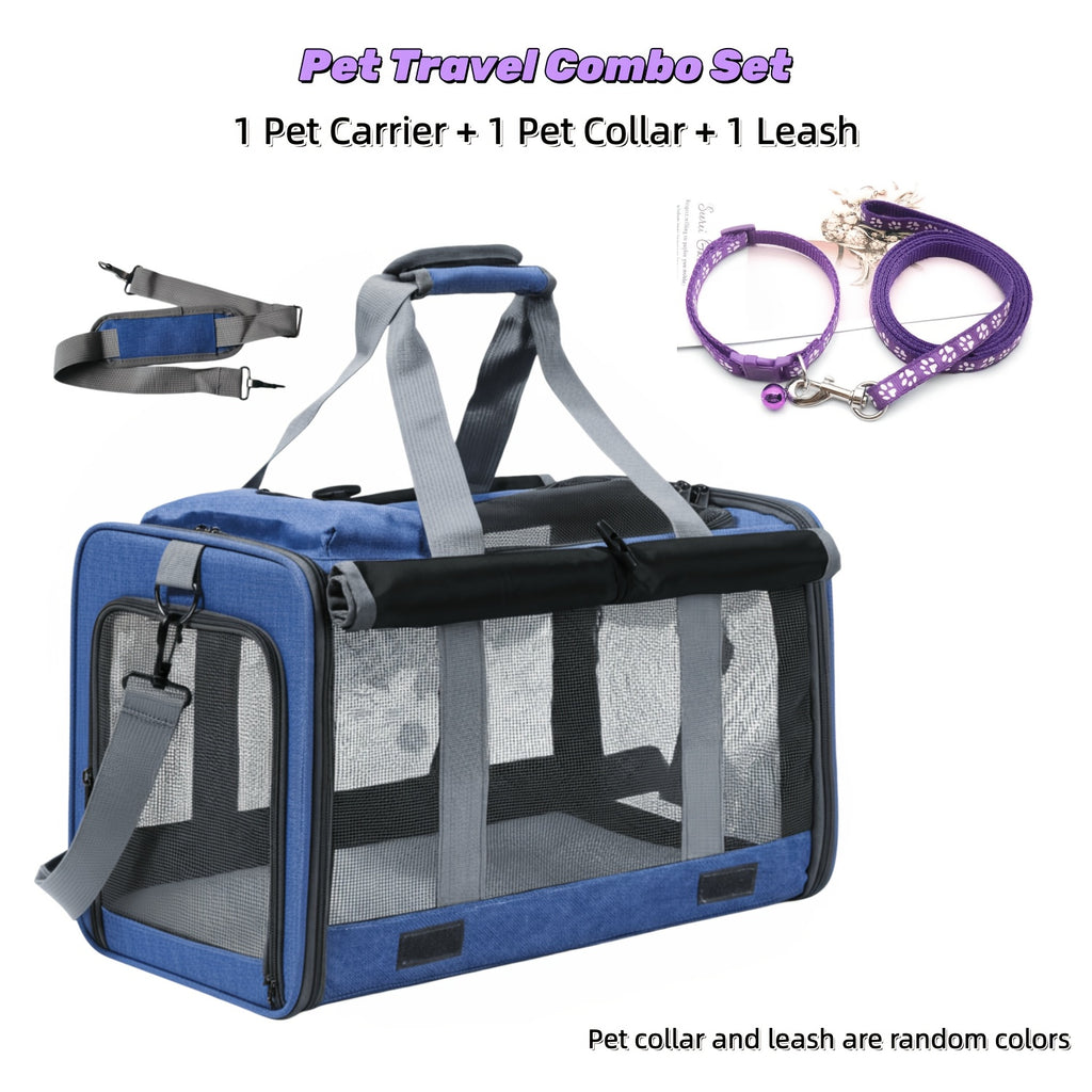 Foldable Soft-Sided Pet Travel Carrier