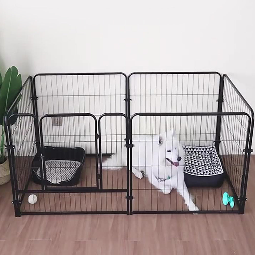 6-Panel Heavy-Duty Foldable Pet Playpen