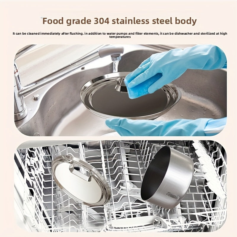 236 oz Stainless Steel Pet Water Fountain