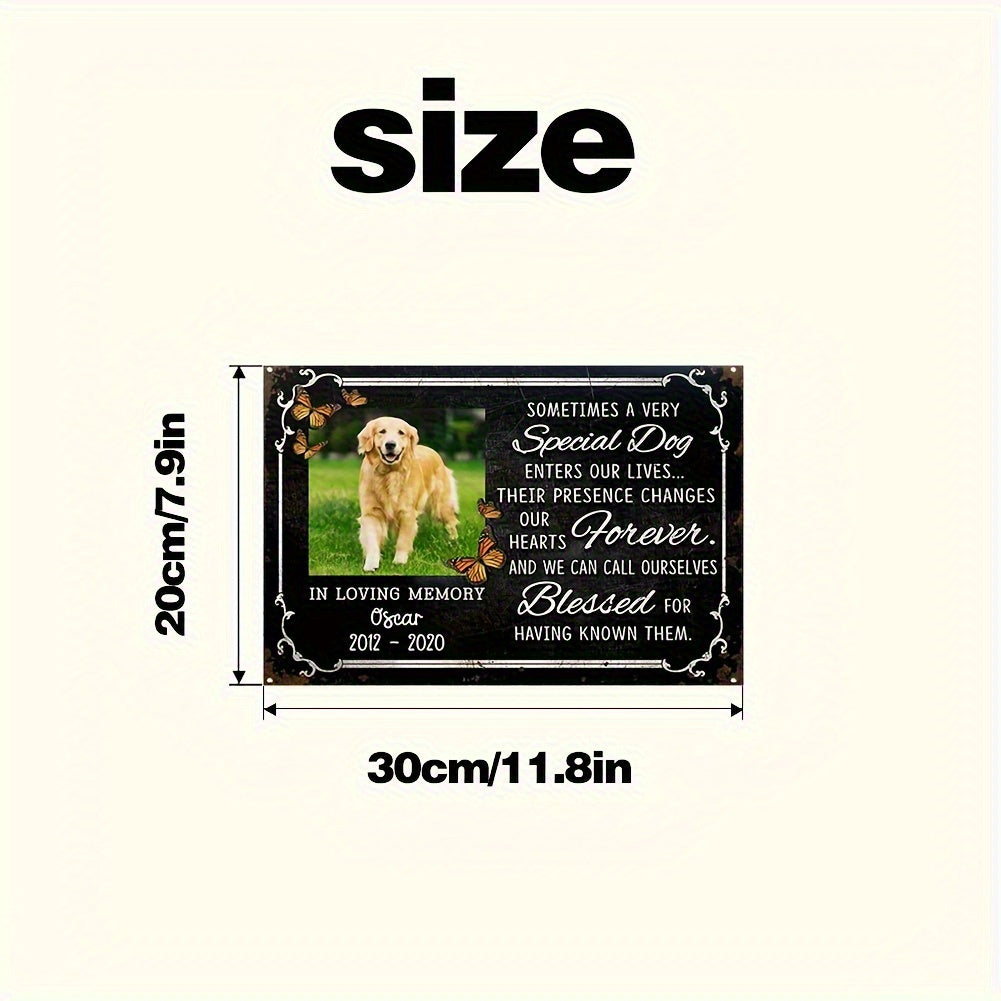 Personalized Aluminum Pet Memorial Plaque