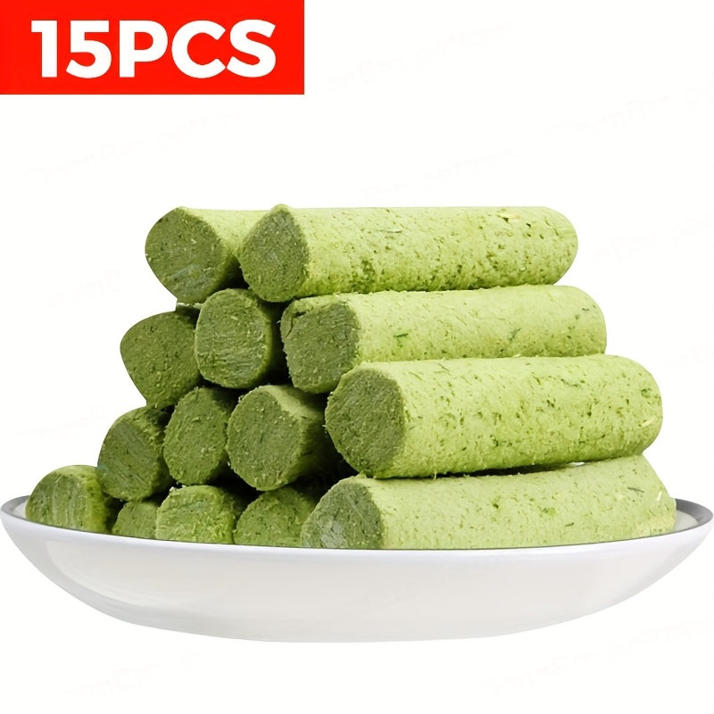15-Pack Freeze-Dried Cat Grass Treat Sticks