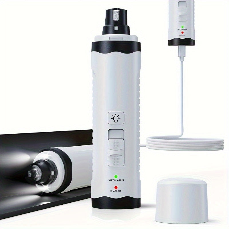 USB Rechargeable LED Pet Nail Grinder
