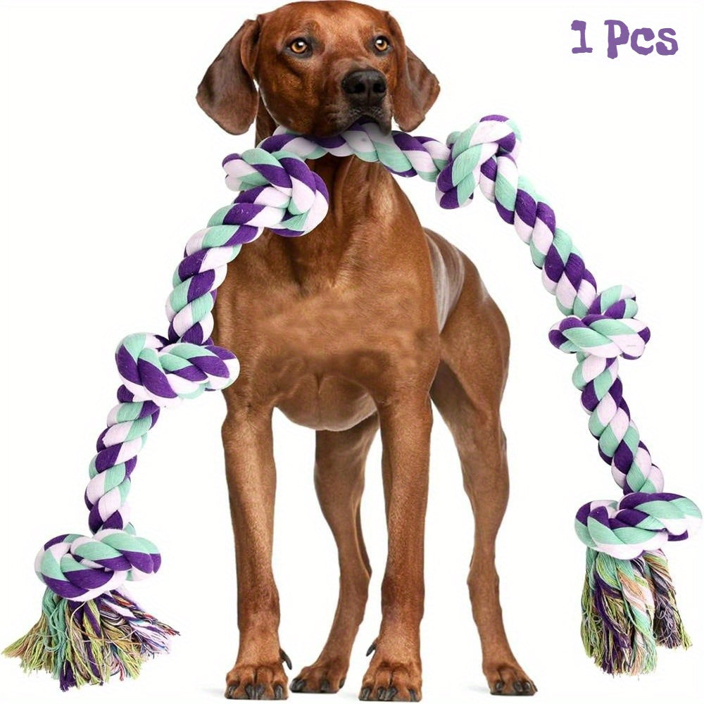 6-Section Heavy-Duty Dog Tug Chew Toy