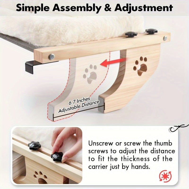 Adjustable Cat Window Perch Hammock