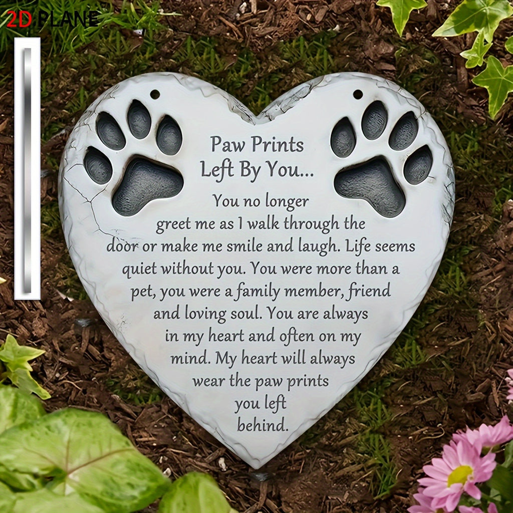 8 x 8 in Rustic Aluminum Pet Memorial Plaque