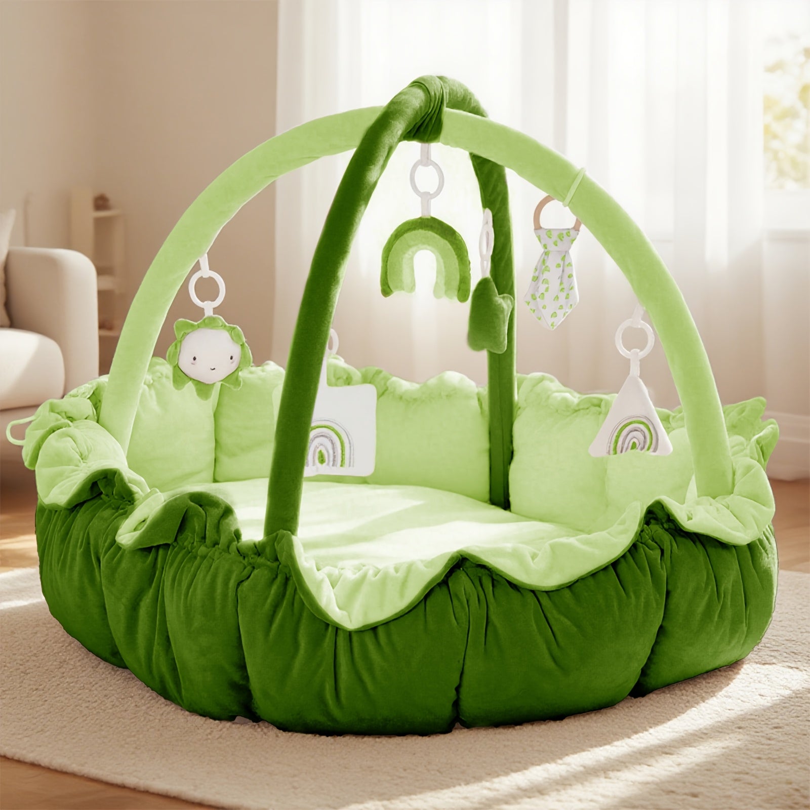 5-in-1 Reversible Plush Pet Bed