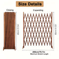 Expandable Wooden Pet Gate with Door