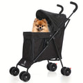 Foldable Umbrella Pet Stroller up to 33 lb - Navy Color