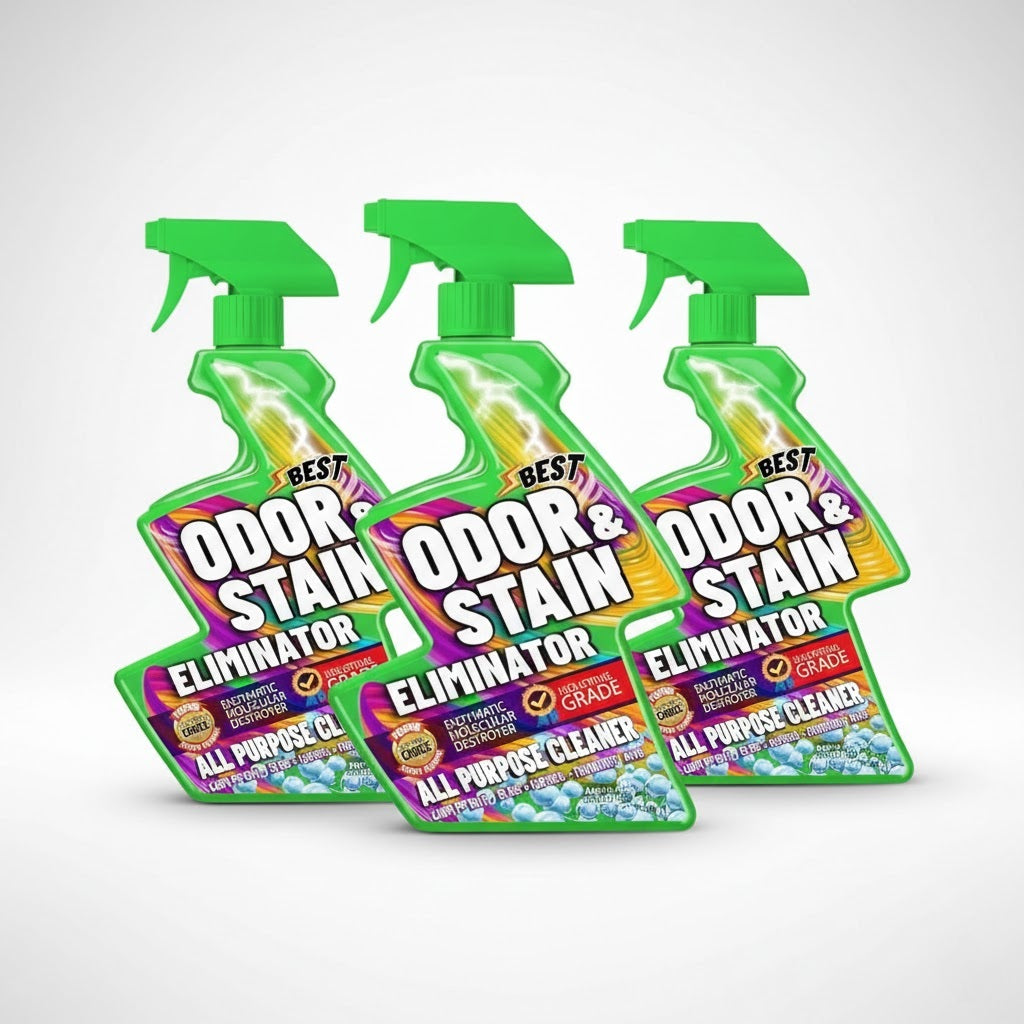 3-Pack Enzyme Pet Stain & Odor Eliminator - As the picture