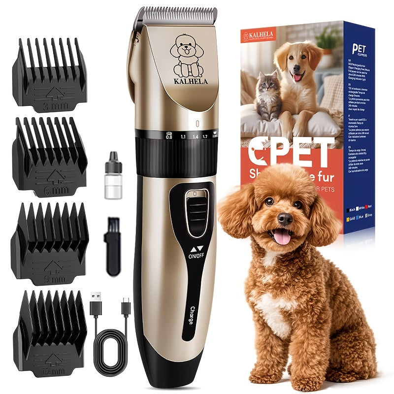 USB Rechargeable Pet Hair Trimmer - Golden