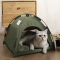Soft Pet Tent Bed for Cats and Dogs - Rose Red, L: 19.69*19.69inch