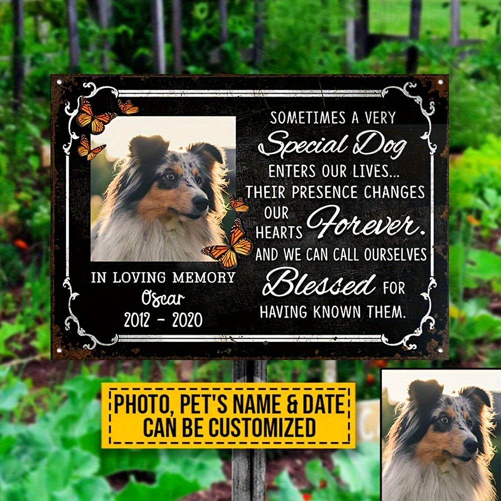 Personalized Aluminum Pet Memorial Plaque