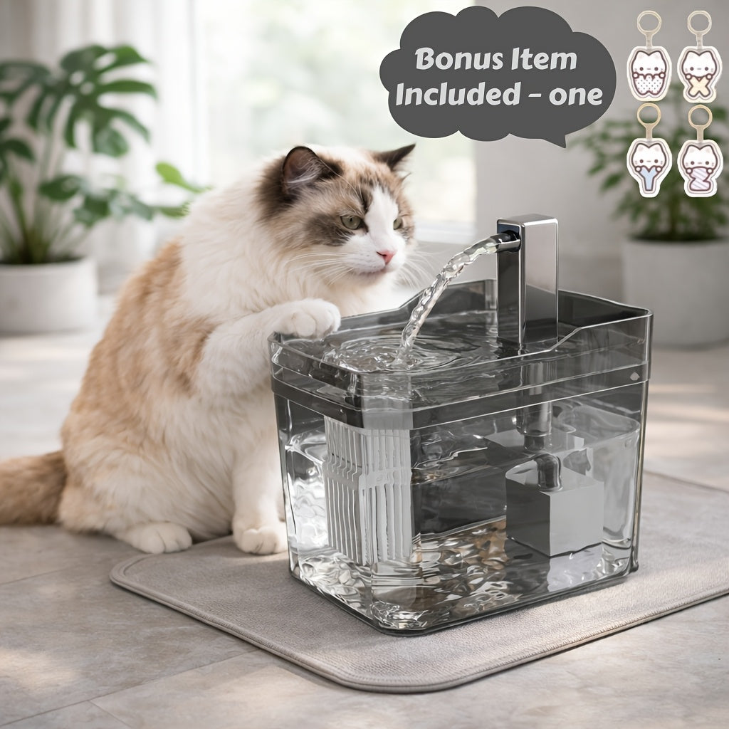 4-Stage Filtration Pet Water Fountain - Honey Golden-Enhanced Auto Funct