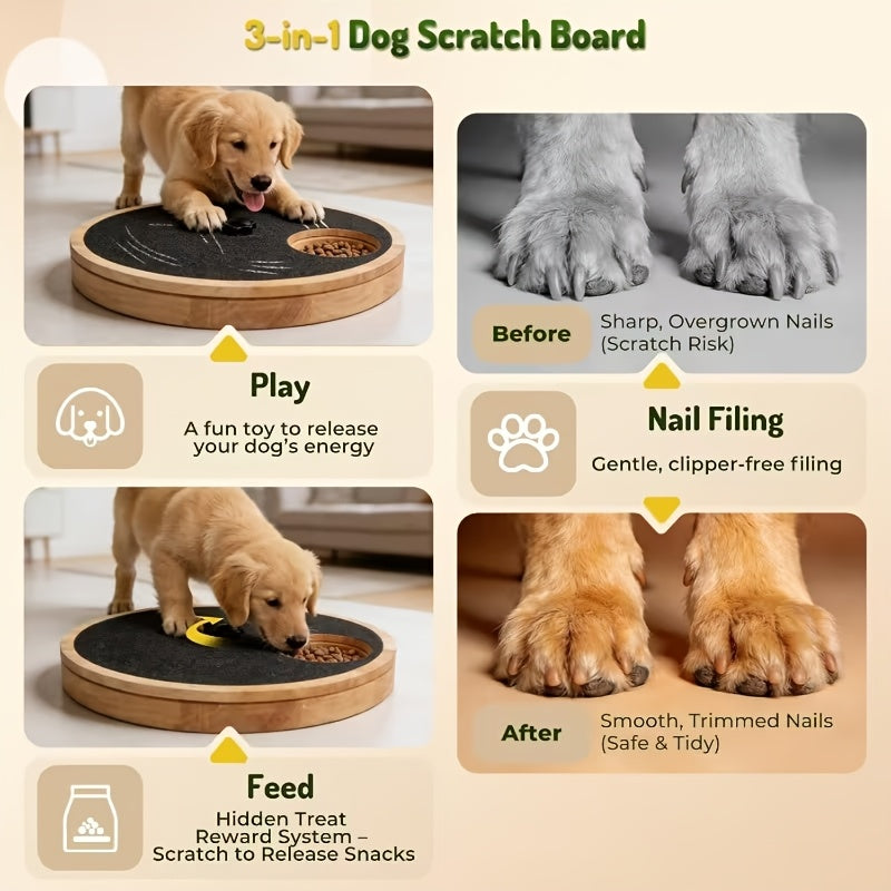 3-in-1 Dog Nail Grinder and Slow Feeder