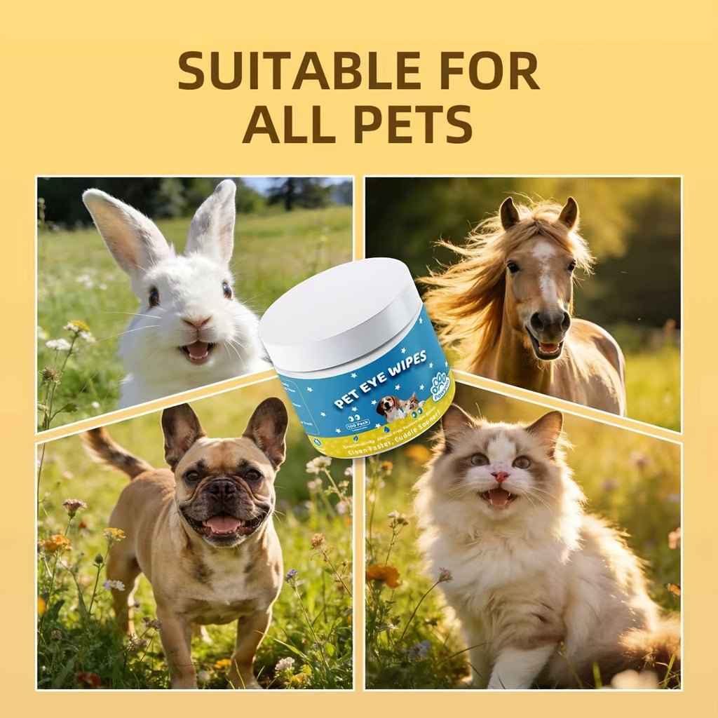 100-Count Pet Eye Cleaning Wipes