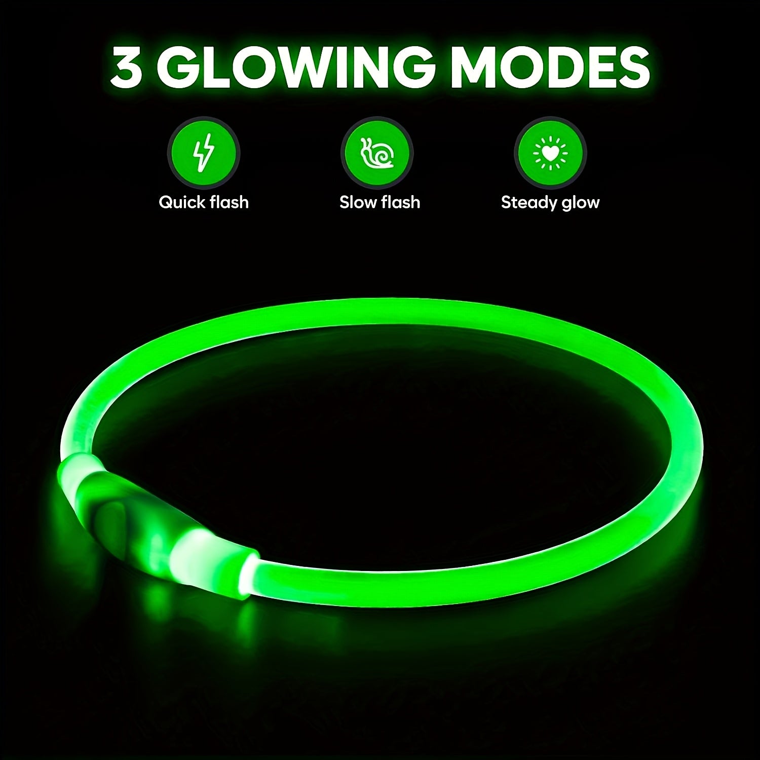 USB Rechargeable LED Dog Safety Collar