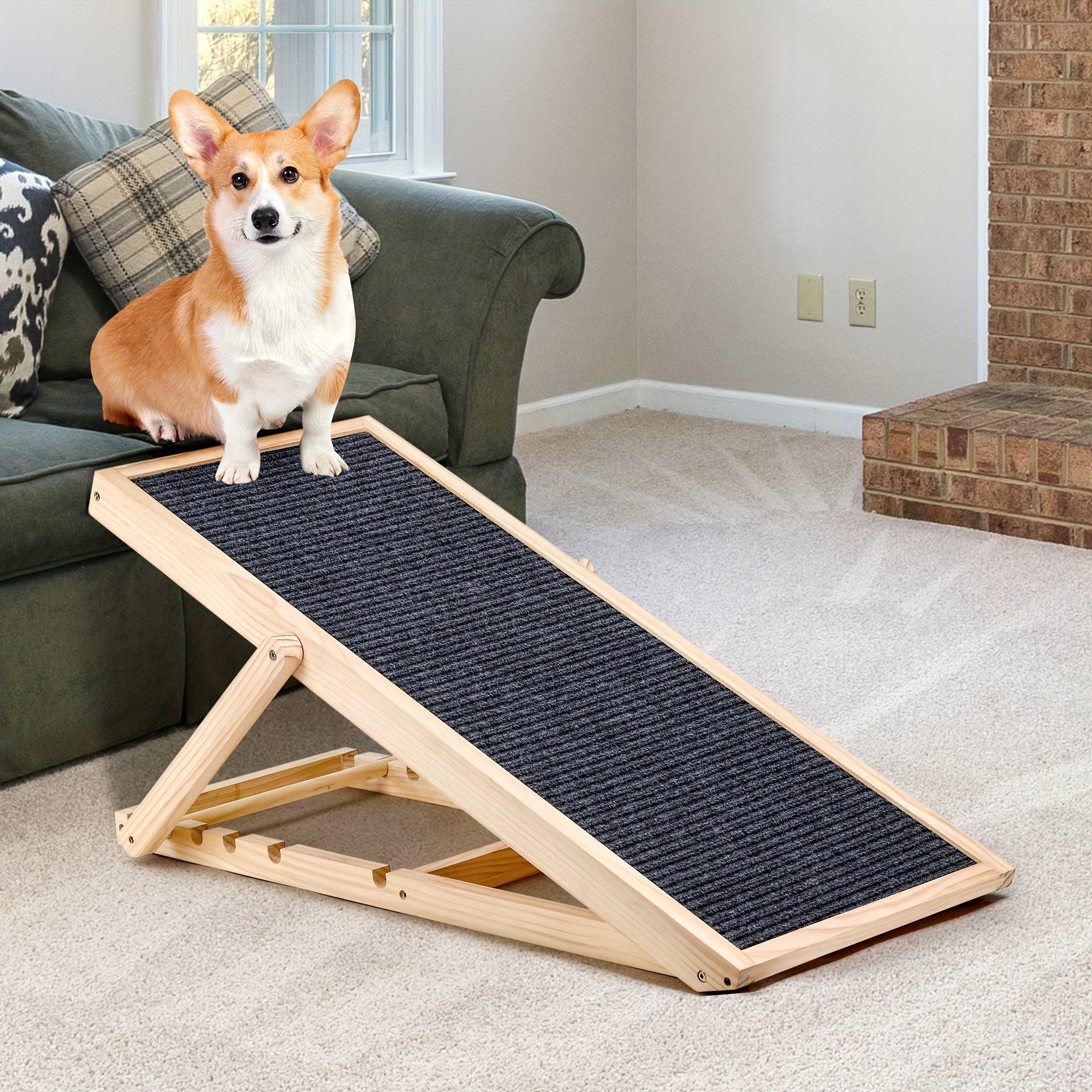 Adjustable Folding Pet Ramp, 200 lb Capacity