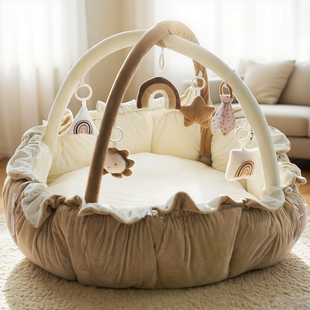 5-in-1 Reversible Plush Pet Bed - Grey