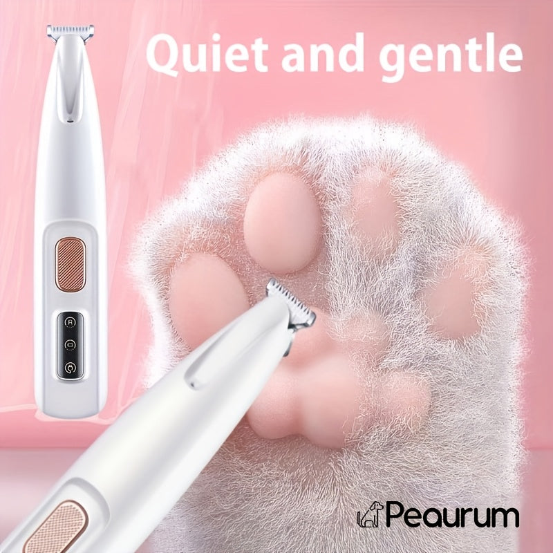 USB Rechargeable Pet Grooming Clippers - 【white】