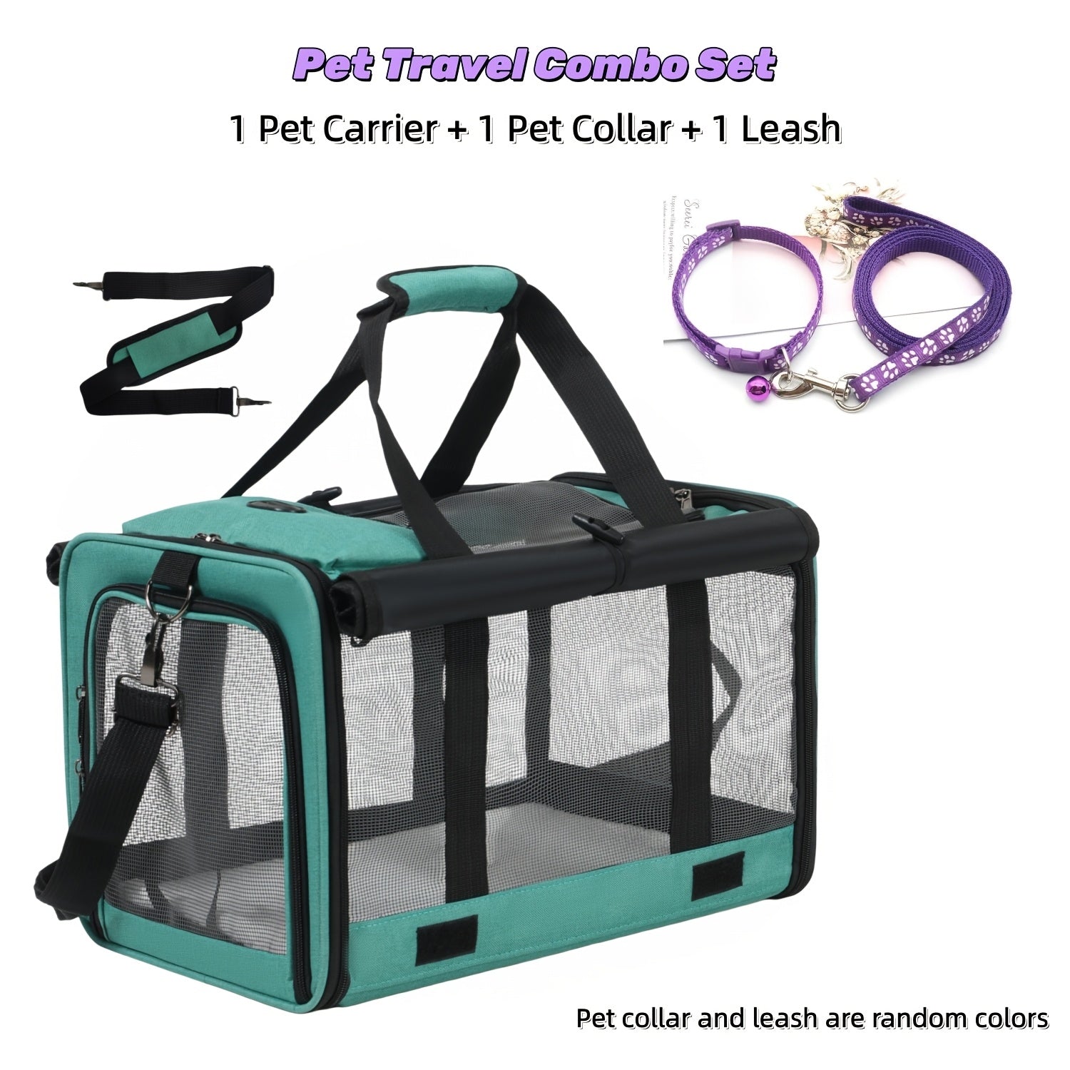 Foldable Soft-Sided Pet Travel Carrier