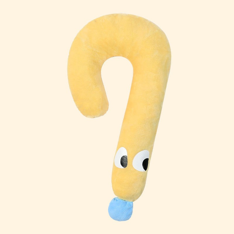 Washable Plush Half-Donut Pet Pillow - Blue, Large：(62*40*6)CM
