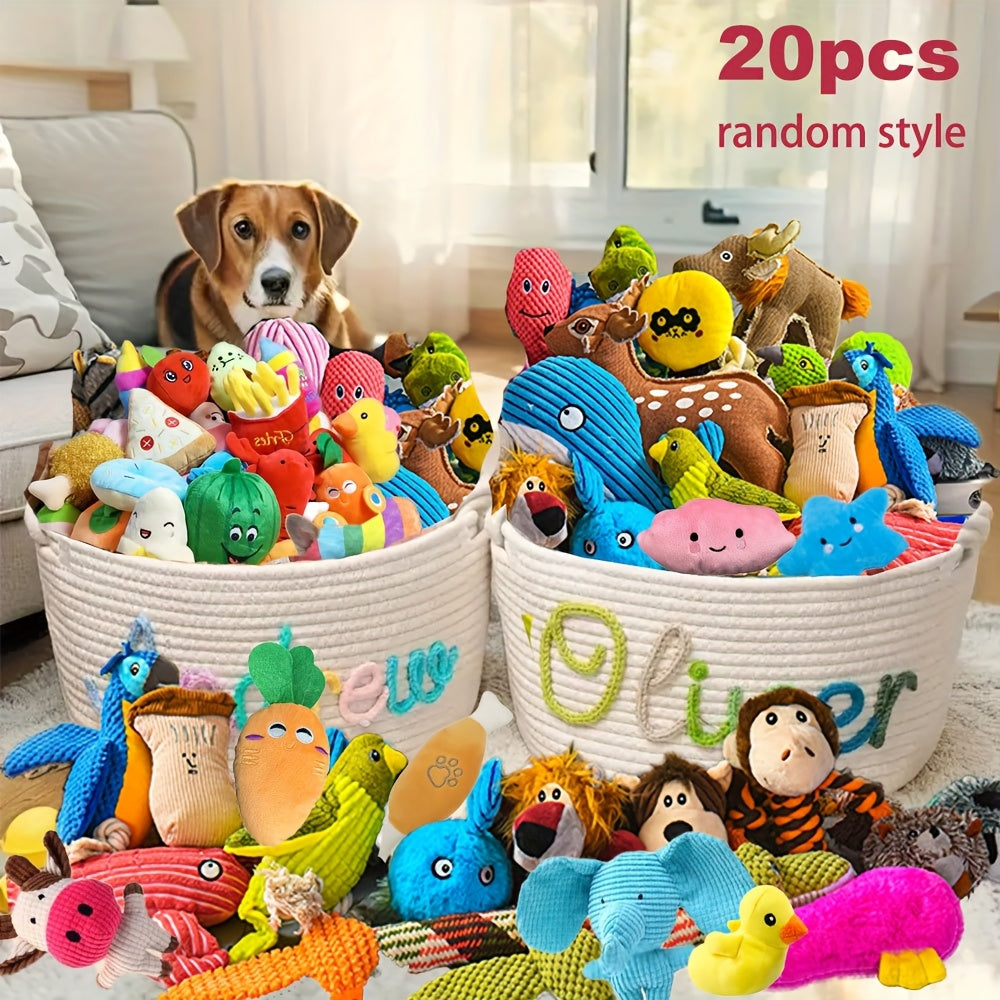 20-Piece Interactive Dog Toy Set - 20 random styles.