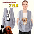 Extra-Large Winter Dog Sling Carrier - Beige White