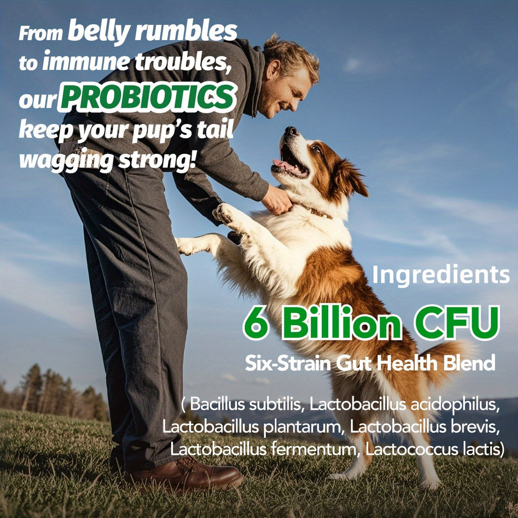 90-Count Chicken-Flavored Dog Probiotic Chews - One Bottle - Trial Stage
