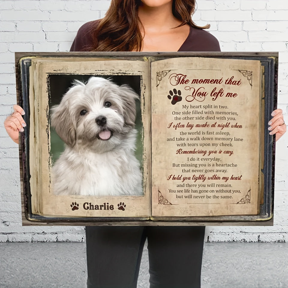 Personalized Pet Memorial Photo Frame - 16*12*1.2in